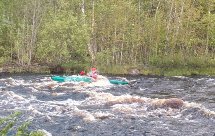 Kajakilla Kiiminkijoella